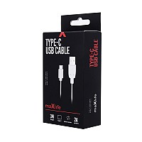 MAXLIFE USB TO TYPE C DATA CABLE 2m 2A white