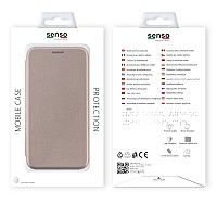 SENSO OVAL STAND BOOK SAMSUNG J6 PLUS gold