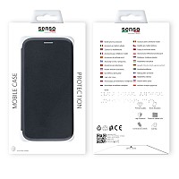 SENSO OVAL STAND BOOK SAMSUNG NOTE 20 black