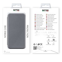 SENSO OVAL STAND BOOK SAMSUNG A8 2018 titanium
