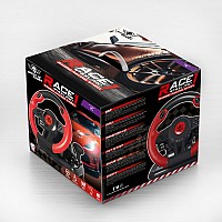 SOG GAMING RACE WHEEL AIR DARK SWITCH PC black red