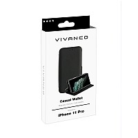 VIVANCO CASUAL WALLET BOOK CASE IPHONE 11 PRO black