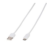 VIVANCO DATA CABLE TYPE C 1m white