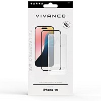 VIVANCO 2.5D JAPAN FULL TEMPERED GLASS IPHONE 16 / IPHONE 15 WITH APPLICATOR