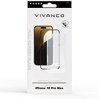 VIVANCO 2.5D JAPAN FULL TEMPERED GLASS IPHONE 16 PR  WITH APPLICATOR