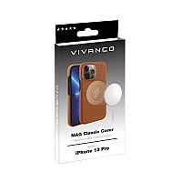 VIVANCO MAG CLASSIC COVER IPHONE 13 PRO MAX brown backcover