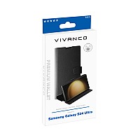 VIVANCO PREMIUM WALLET BOOK CASE SAMSUNG S24 ULTRA black