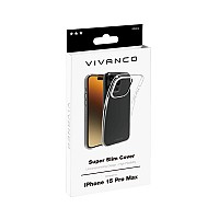 VIVANCO SUPER SLIM CASE IPHONE 15 PRO MAX transparent backcover