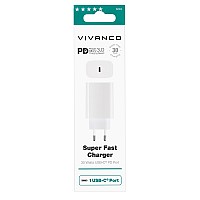 VIVANCO TRAVEL CHARGER 30W PD 3.0 white