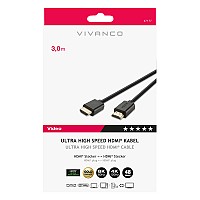 VIVANCO ULTRA HIGH SPEED HDMI CABLE 8K 48Gbit/s 3m