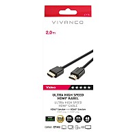 VIVANCO ULTRA HIGH SPEED HDMI CABLE 8K 48Gbit/s 2m