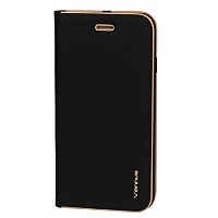 SAMSUNG Galaxy S20 Ultra - ΘΗΚΗ BOOK STYLE VENNUS FRAME ΜΑΓΝΗΤΙΚΗ ΜΑΥΡΗ