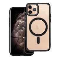 APPLE iPhone 12 / 12 Pro - ΘΗΚΗ ΣΙΛΙΚΟΝΗΣ Mag Cover ΜΑΥΡΗ