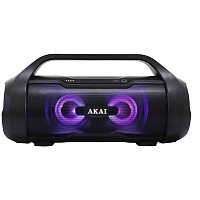 Akai ABTS-50 Αδιάβροχο φορητό ηχείο Bluetooth με TWS, USB, LED, micro SD και Aux-In  30W