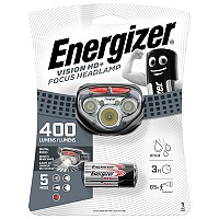 Φακός κεφαλής Energizer Vision HD+ Focus με 3 μπαταρίες AAA και φωτεινότητα 400 Lumens ENERGIZER VISION HD & FOCUS