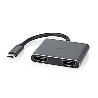   USB 3.2 Gen 1x1, USB Type-C .  2xHDMI .,    0.10m NEDIS CCGP64670BK01