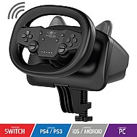 SOG GAMING RACE WHEEL AIR DARK SWITCH PC PS3 PS4 black