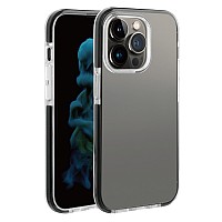 VIVANCO ROCK SOLID CASE IPHONE 14 PRO black transparent backcover