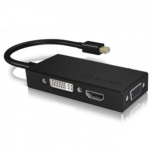  3--1  mini DisplayPort 1.2  HDMI, DVI-D  VGA, 0.15m ICY BOX IB-AC1032