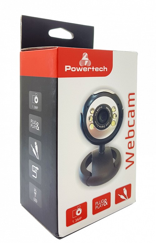 POWERTECH Web Camera PT-509 1.3MP, Plug & Play,  PT-509