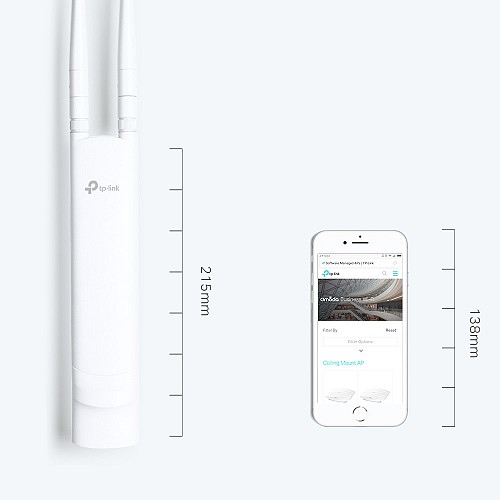 TP-LINK Wireless N Outdoor Access Point EAP110-OUTDOOR 300Mbps, Ver. 3.0 EAP110-OUTDOOR