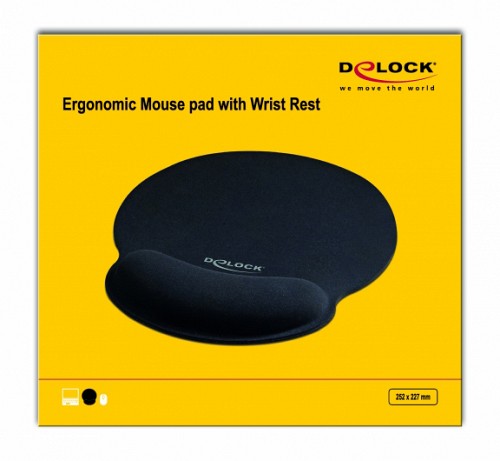 DELOCK Mousepad 12559   , 252 x 227mm,  12559