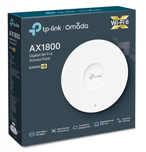 TP-LINK access point EAP620 HD, AX1800, WiFi 6, ceiling mount, Ver. 2.0 EAP620-HD