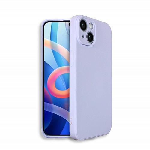 Bodycell Square Liquid Silicon Case iPhone 14  Light Blue