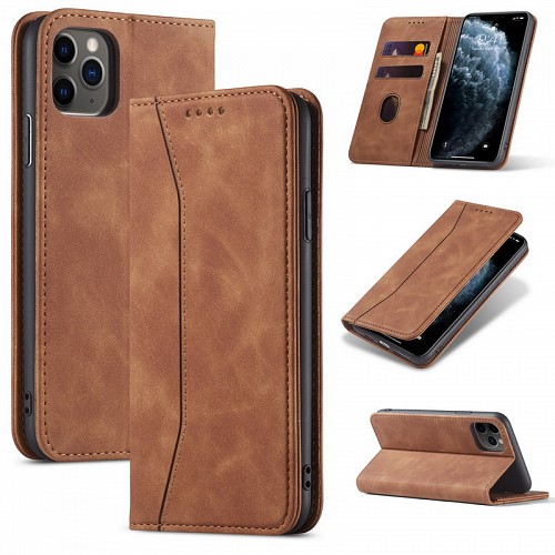 Bodycell Book Case Pu Leather Samsung A34 5G Brown