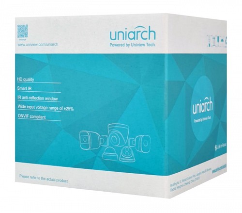 UNIARCH IP  IPC-D125-PF28, 2.8mm, 5MP, IP67/IK10, PoE, IR  30m IPC-D125-PF28