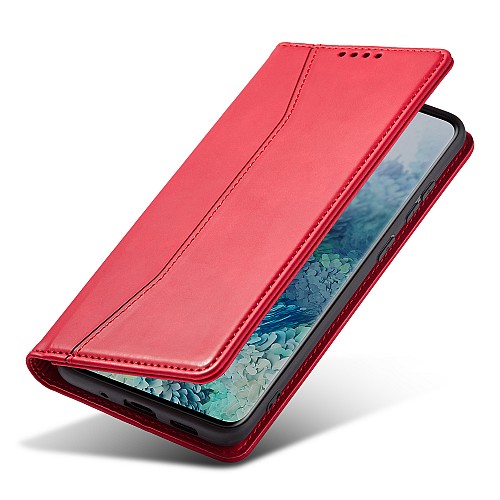 Bodycell Book Case Pu Leather Samsung A54 5G Red