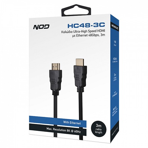  Ultra-High Speed HDMI  Ethernet 48Gbps, HDMI . - HDMI . 3m NOD HC48-3C