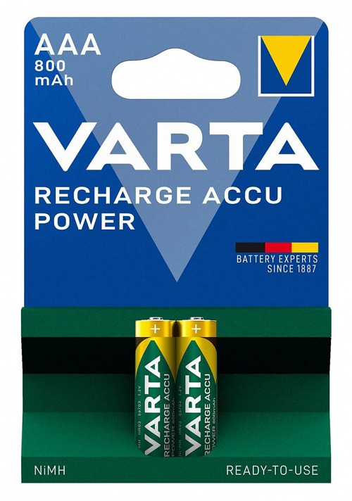 VARTA   , AAA, 800mAh, 1.2V, 2 4008496550579