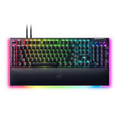 Razer Blackwidow V4 Pro Gaming Mechanical RGB Keyboard Yellow Silent Switches Macros (RZ03-04681800-R3M1) (RAZRZ03-04681800-R3M1)