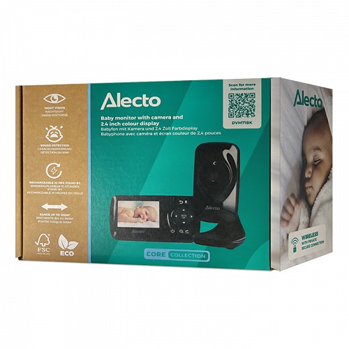 Full Eco   (baby monitor),  FHSS 2.4GHz    ,     2.4    ALECTO DVM71BK