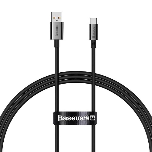 Baseus Cable USB do USB-C Superior100W 1m (black) (P10320102114-00) (BASP10320102114-00)