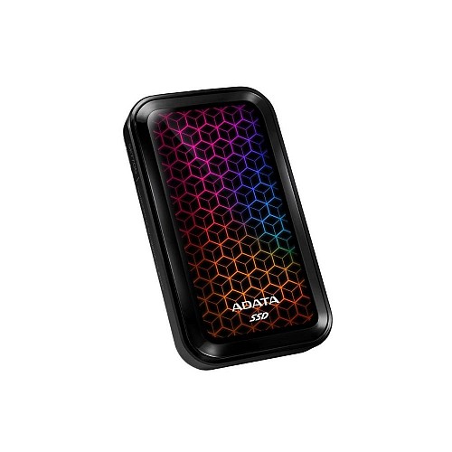 Adata SSD External Se770 512g USB3.2-a/c RGB (ASE770G-512GU32G2-CBK) (ADAASE770G-512GU32G2-CBK)