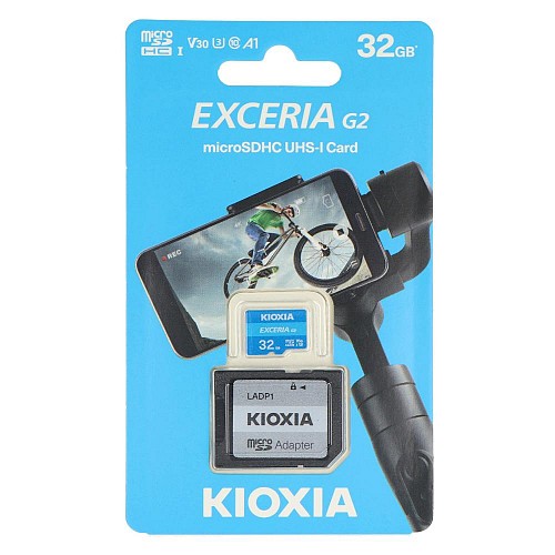 Kioxia Exceria microSDHC 32GB Class 10 U1 UHS-I   (LMEX1L032GG2) (KIOLMEX1L032GG2)