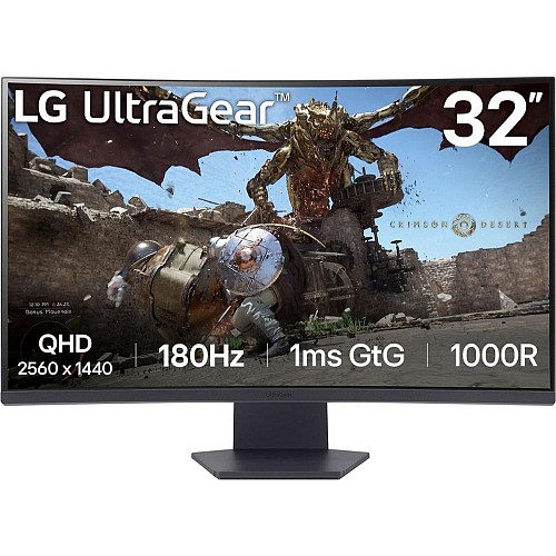 LG 27GS60QC-B UltraGear Curved Gaming Monitor 27 (LG27GS60QC-B)