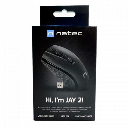 Ασύρματο Ποντίκι Natec Jay 2 NMY-1799 Μαύρο