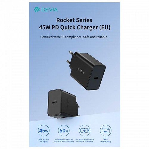     Devia GS-W45A0948 45W   USB C PD Rocket 