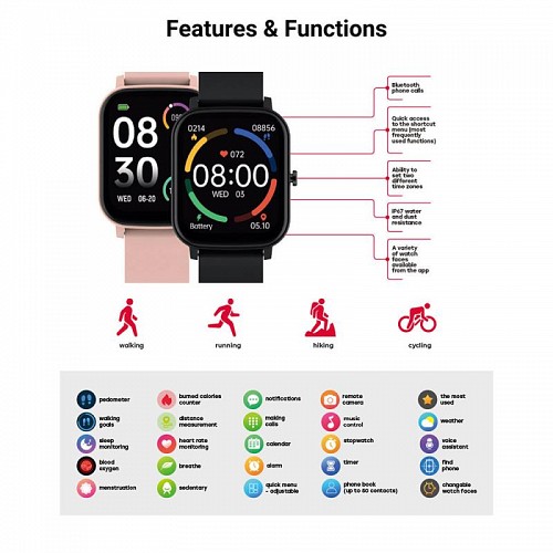 Smartwatch Maxlife MXSW-110 Ροζ