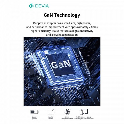     Devia RCE-3005CL 30W   USB C GaN PD &  USB C  Lightning Smart 1m 