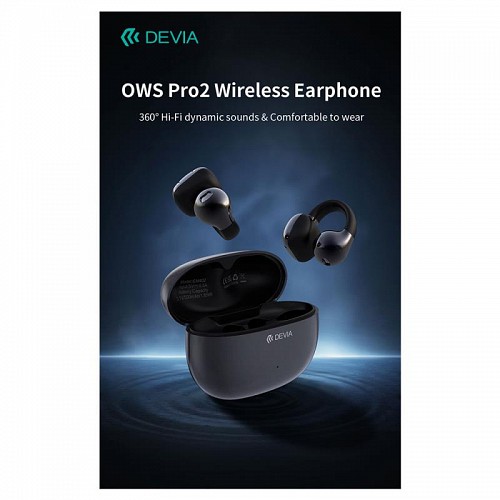 True Wireless Ακουστικά Bluetooth Devia OWS EM402 Pro2 Clip-On Μωβ