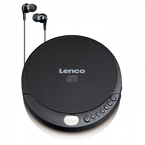 Φορητό CD player, σε μαύρο χρώμα LENCO CD-010