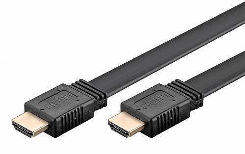 GOOBAY  HDMI 2.0 61279, Ethernet flat, 4K/60Hz 18 Gbps, 2m,  61279