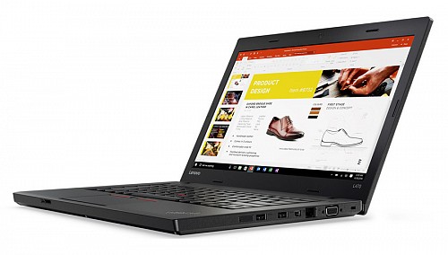 LENOVO Laptop ThinkPad L470, Refurbished Grade B, i5-6300U 8/256GB SSD, 14, Cam, Intel HD Graphics 520, FreeDOS L-3680-GB