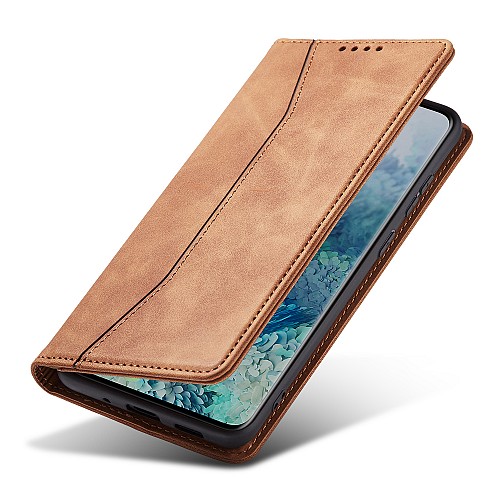 Bodycell Book Case Pu Leather Samsung A51 Brown