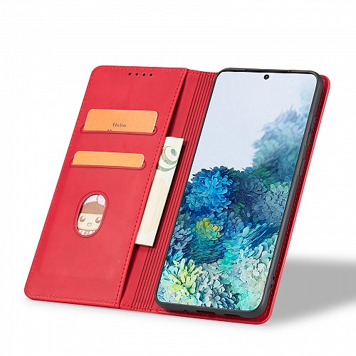 Bodycell Book Case Pu Leather Samsung Note 20 Ultra Red