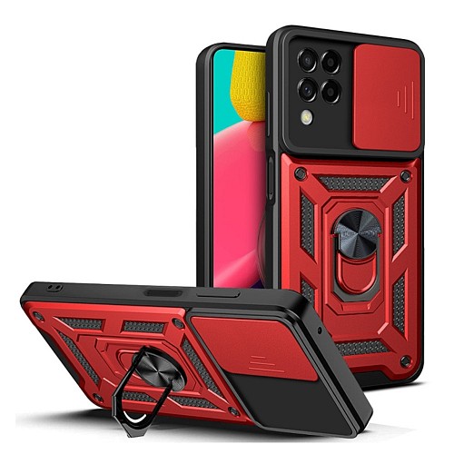 Bodycell Armor Slide Cover Case Samsung A22 4G Red